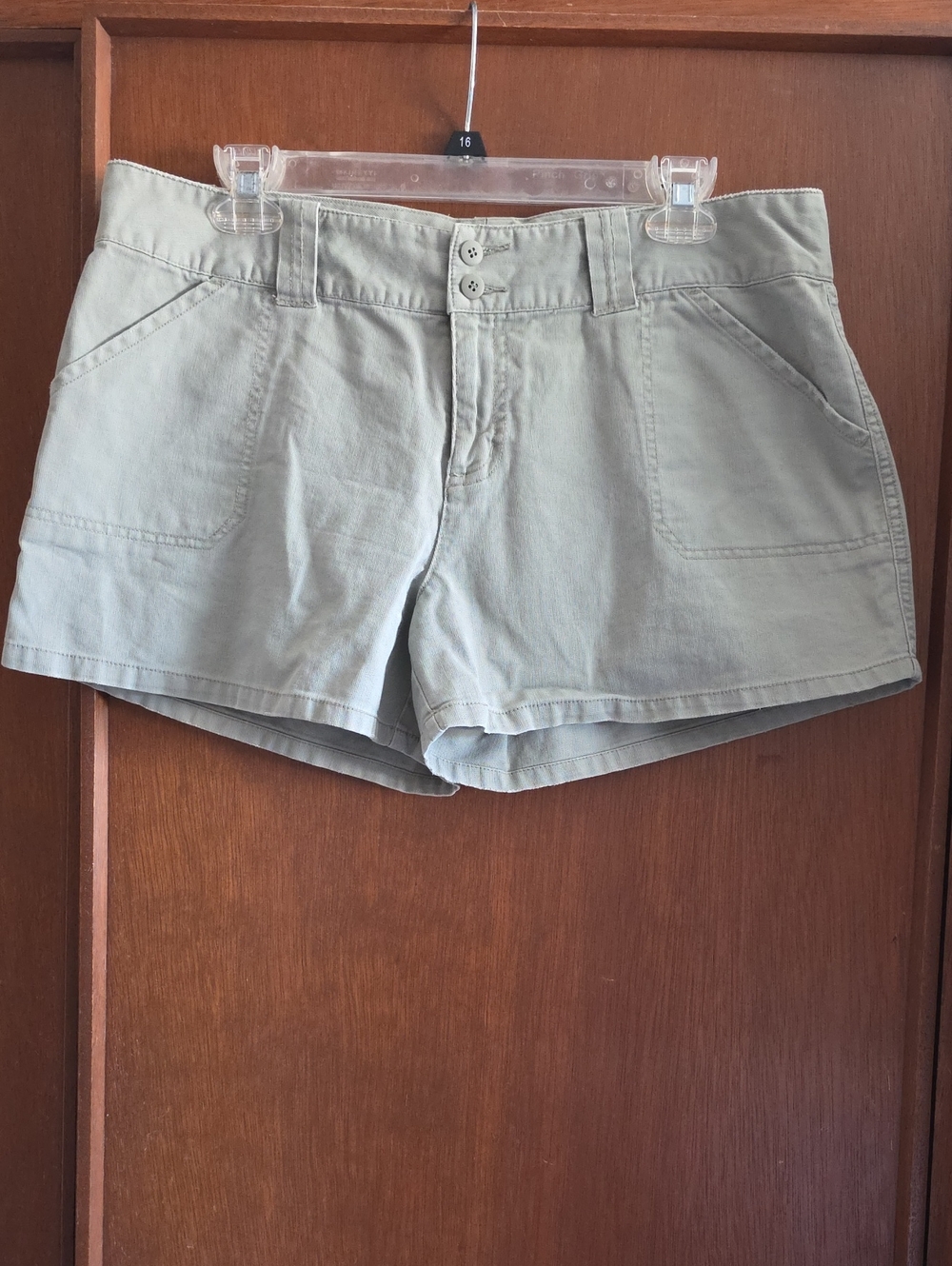 SO 100% Cotton Utility Shorts - Sage Green Sz 13